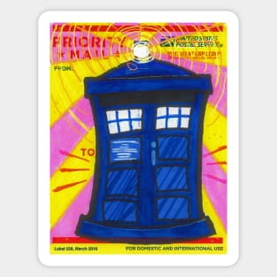 Squishy Police Box slap Sticker